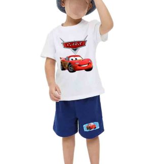 Cars and friends Kids Short Sleeve T-shirt and Shorts Summer Outfits