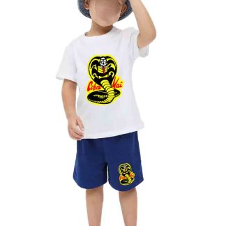 Cobra kai and friends Kids Short Sleeve T-shirt and Shorts Summer Outfits